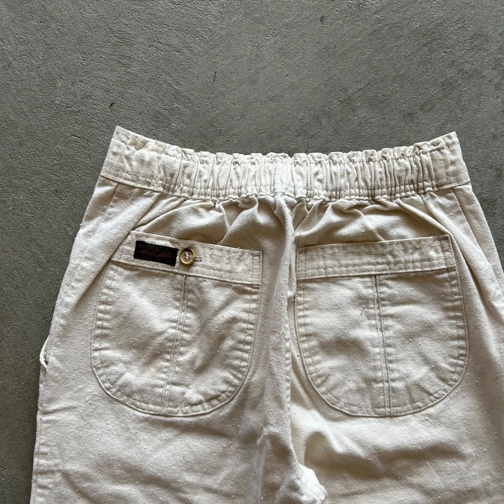 Vintage 80s Levis Canvas Pants Size 26x26 White Tab Straight Leg Talon Zipper